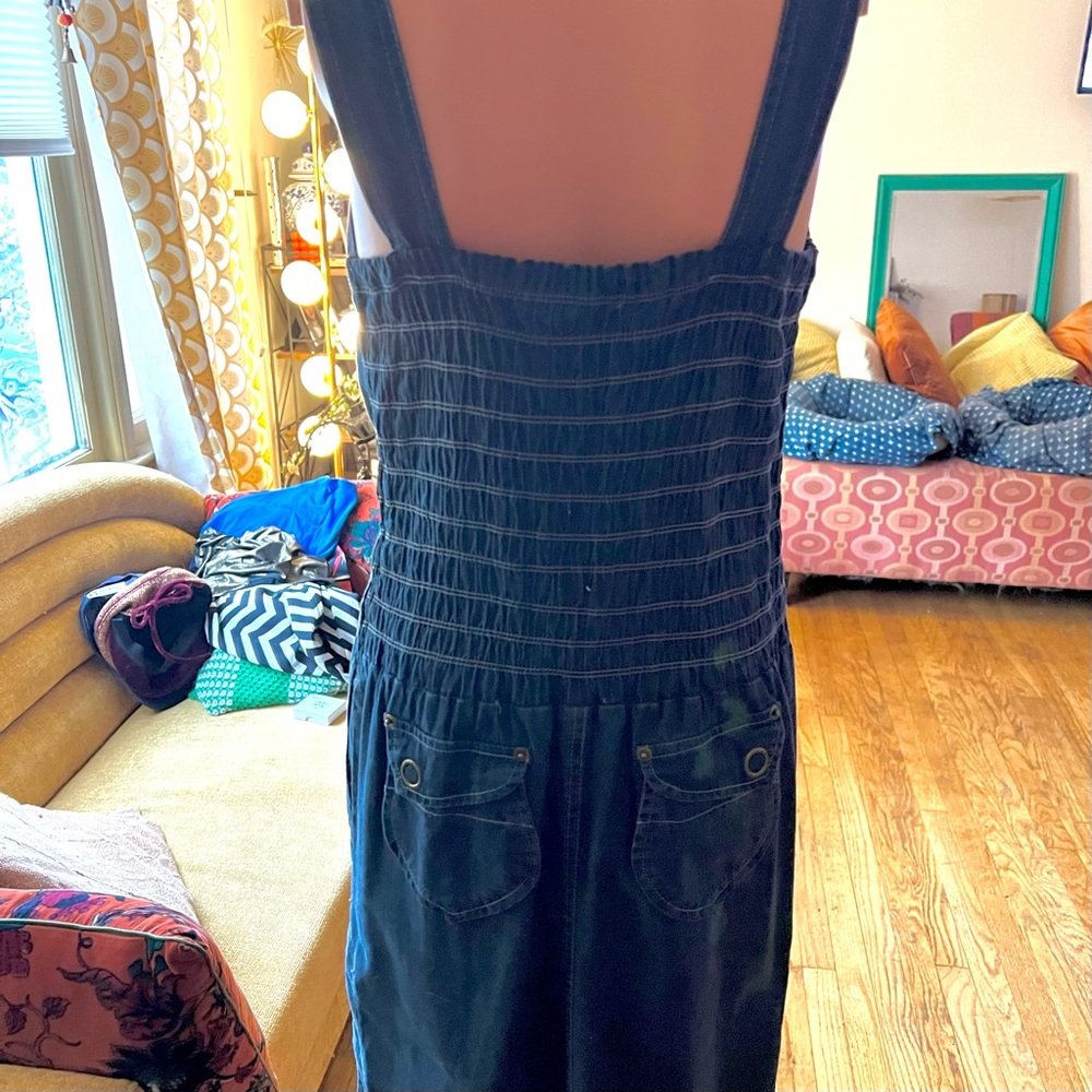Vintage 90s Denim Sleeveless Dress - Picture 5 of 11